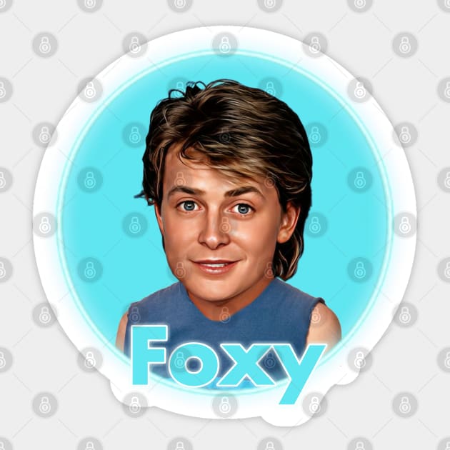 Michael J. Fox Sticker by Zbornak Designs